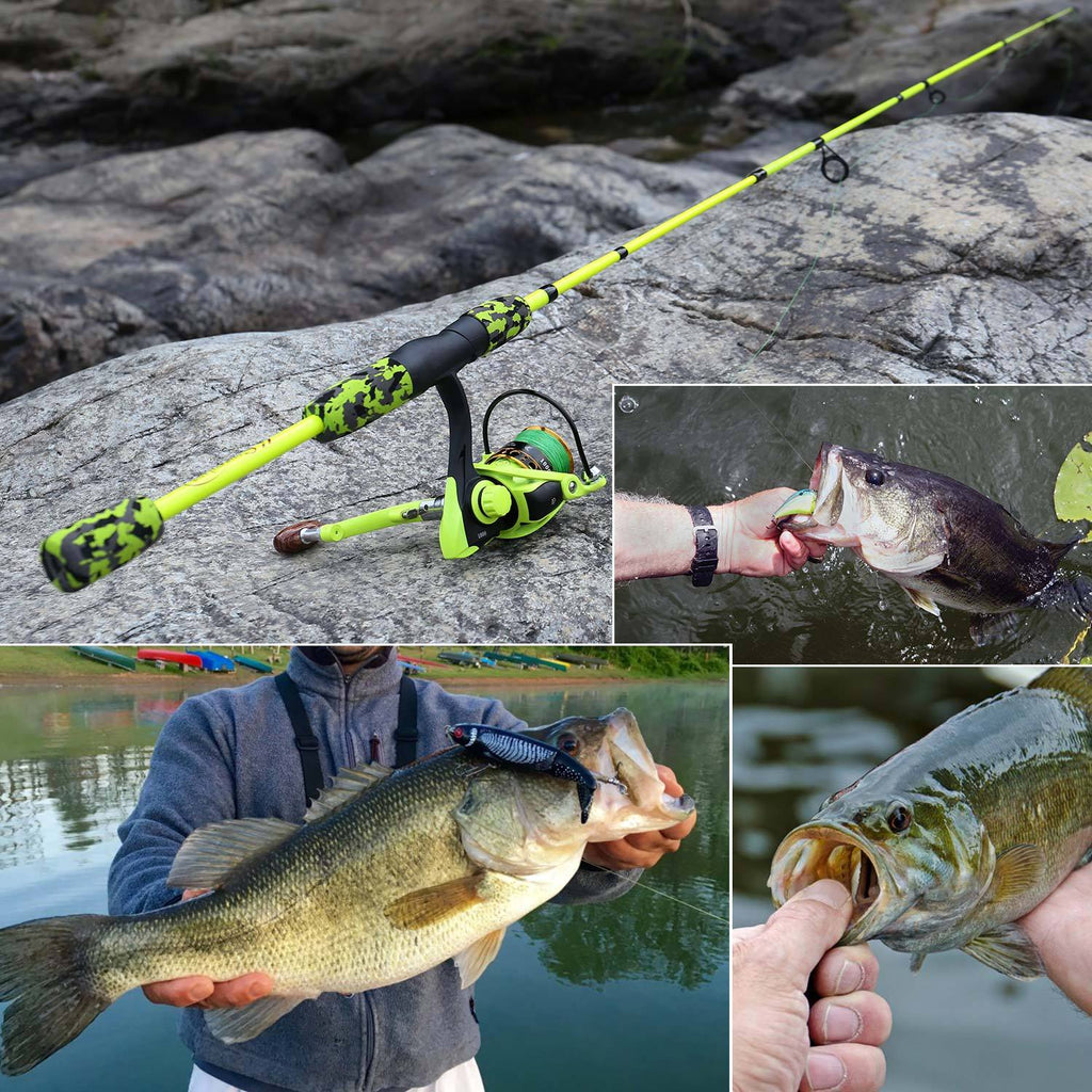 Sougayilang Fishing Rod Set Travel Fishing Combo