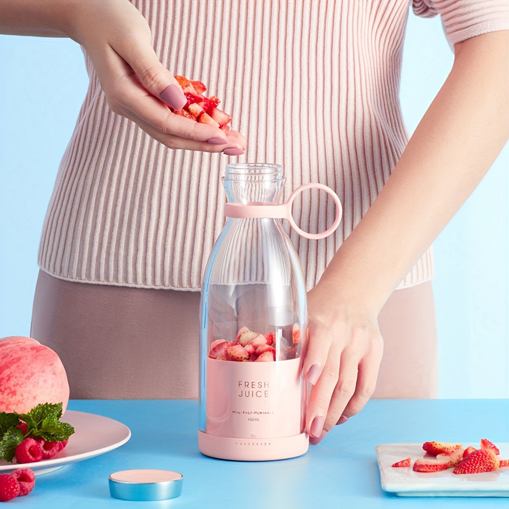 [Portable Fruit Blender] Wireless Mini Fruit Blender Juicer - 350ML Portable Electric, Perfect for On-the-Go!