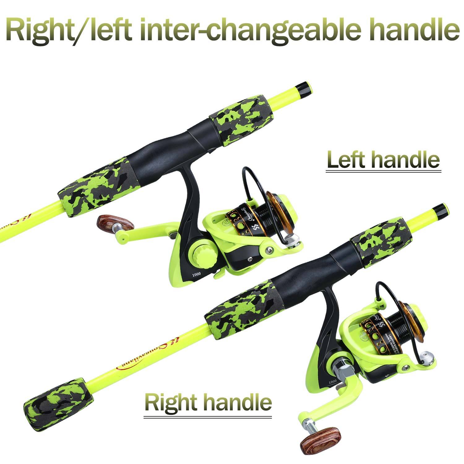 Sougayilang Fishing Rod Set Travel Fishing Combo