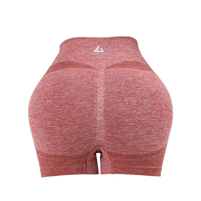 1PC Women High Waisted Yoga Shorts Fashionable and Sexy Running Fitness Pants Solid Color Yoga Leggings