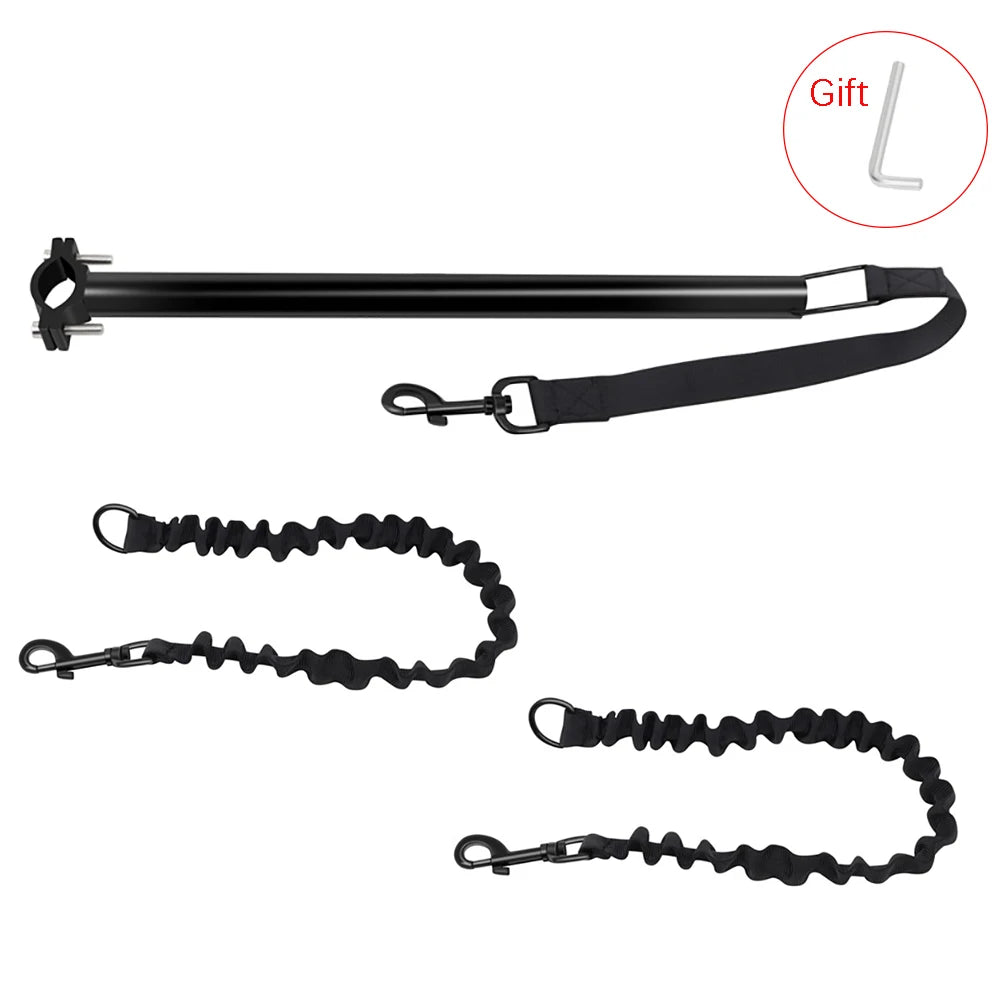 Elastic dog bicycle traction belt rope dog leash bicycle accessories pet walk jogging distance guardian handheld pet leash