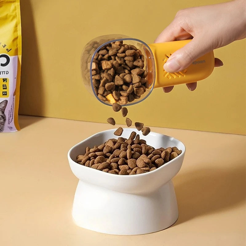 Multifunctional Pet Food Shovel Spoon Dog Cat Fedding Tool Drier Design Removable Pet Accessories Kitten Feeding Supplies