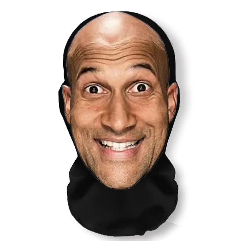 New 3D Printed Kanye Mask Elastic Mesh Full Face Mask Cosplay Headwear For Men Women  Party Simulation Fashion Hat Headgear