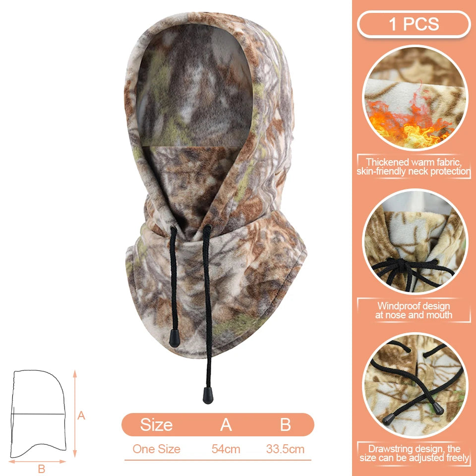 KoKossi Polar Fleece Winter Warm Face Mask Windproof Balaclava Neck Warmer Sport Ski Mask Motorcycle Cycling Hat For Men Women