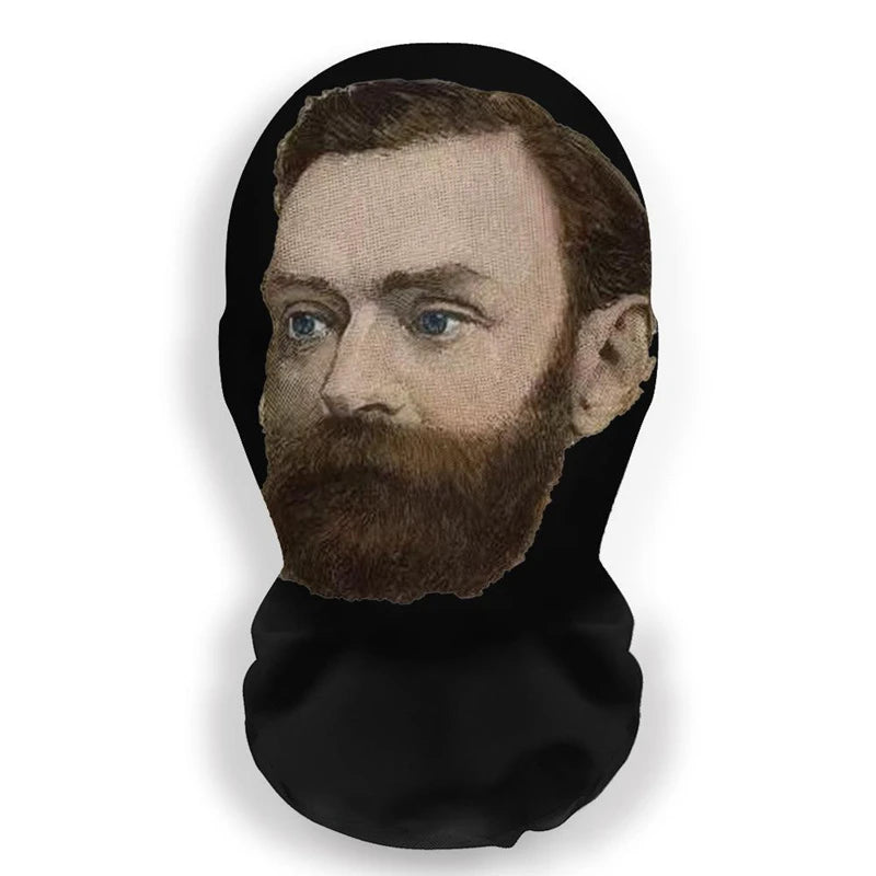 New 3D Printed Kanye Mask Elastic Mesh Full Face Mask Cosplay Headwear For Men Women  Party Simulation Fashion Hat Headgear