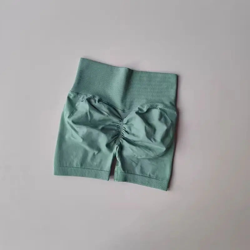 Women's High-Waist Breathable Yoga Shorts for Summer Running Short Tights Leggings Cycling Workout Gym Shorts Sports Shorts