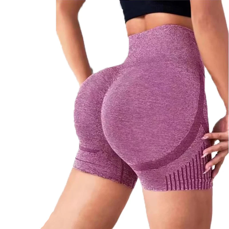 Women's Yoga Shorts High-Waist Fitness Shorts Fitness Yoga Lifting Buttocks Fitness Women's Yoga Fitness Running Shorts Sportswe