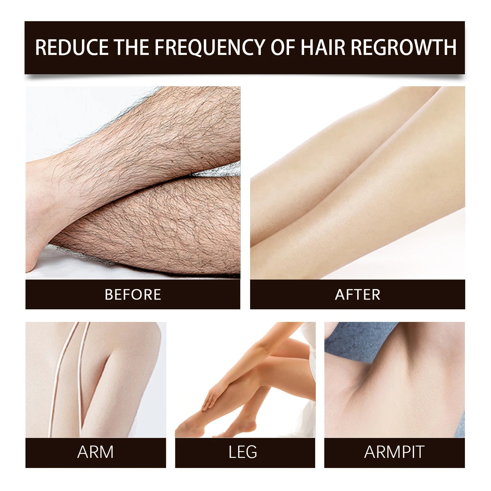 Pure Cyperus Rotundus Oil for Hair Removal Reducing Armpit Legs Arms Body Hair Inhibitor Smooth Body Skin Hair Removal Oil 60ml