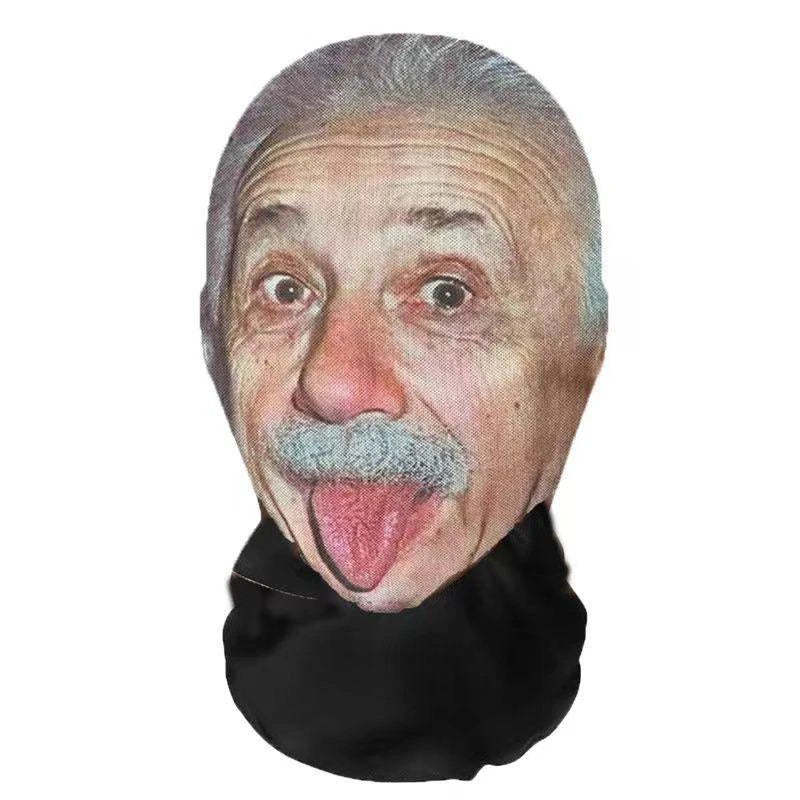 New 3D Printed Kanye Mask Elastic Mesh Full Face Mask Cosplay Headwear For Men Women  Party Simulation Fashion Hat Headgear