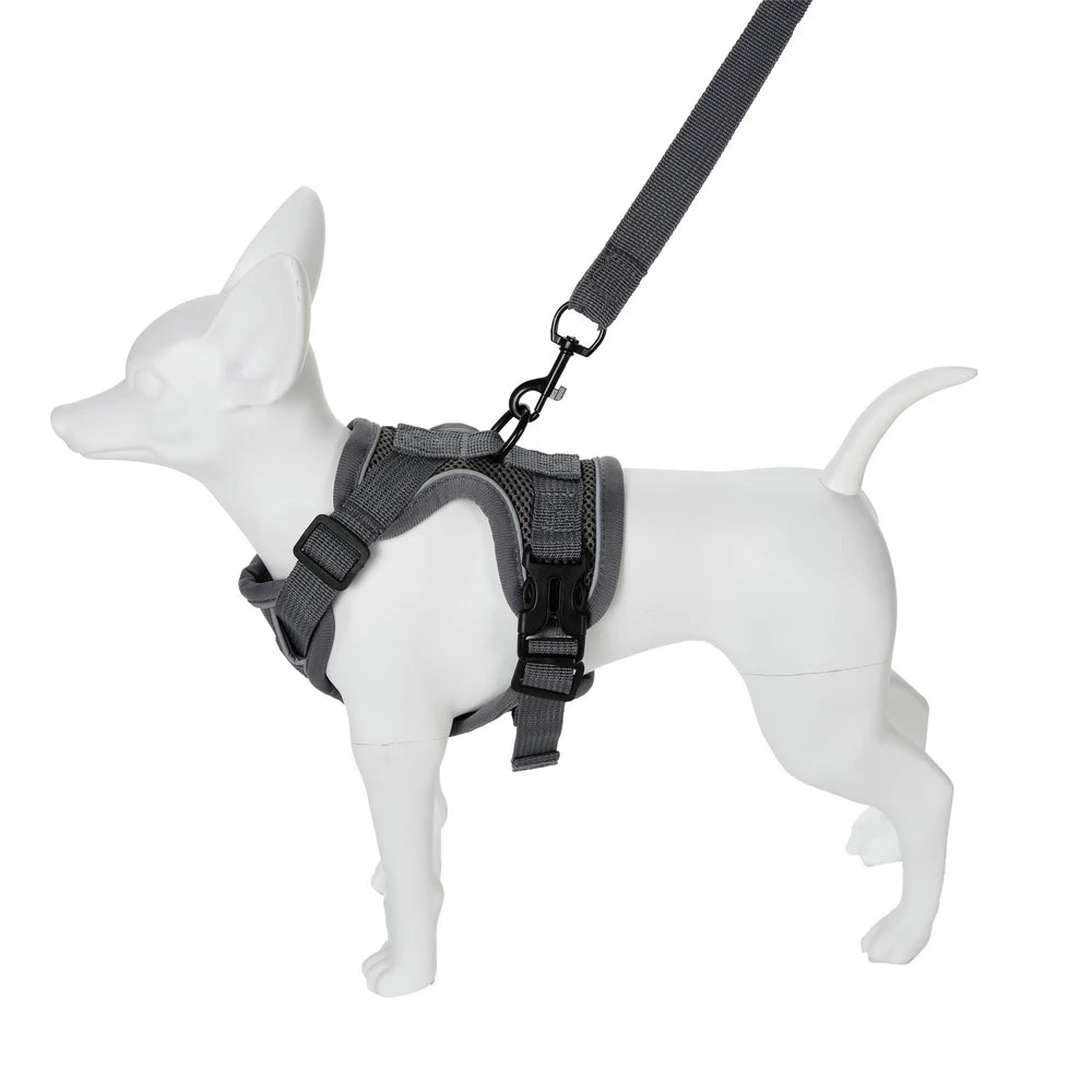 Pet Dog Leash For Small Medium Dogs Cats Hiking Reflective Puppy Adjustable Solid Harness Vest Set Chihuahua Bulldog Supplies