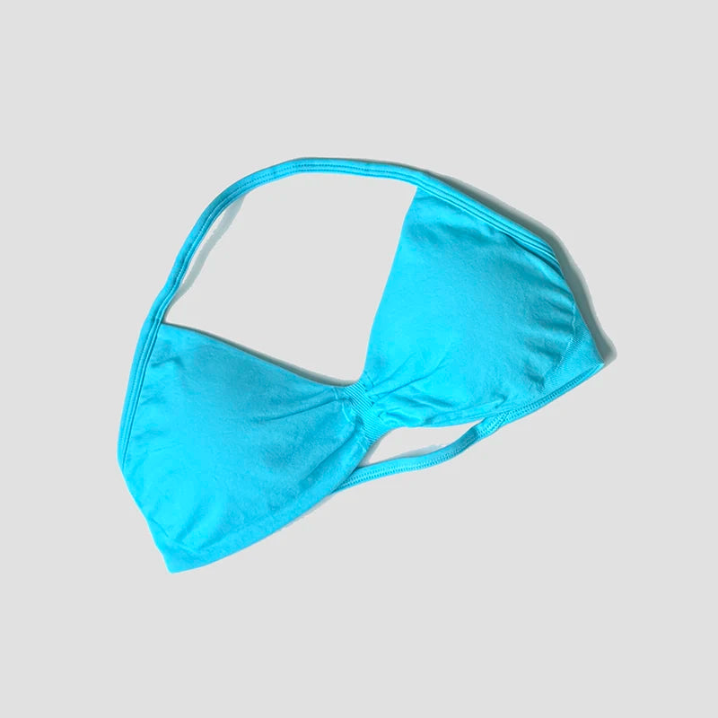 Women Halter Sports Bra Push Up Strappy Sexy Open Back Gym Crop Top Padded Seamless Workout Yoga Tank Tops