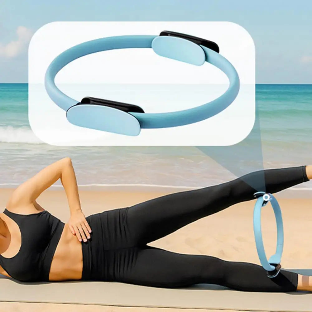 Women Yoga Fitness Ring Circle Pilates Women Girl Exercise Home Resistance Elasticity Yoga Gym Workout Pilates Ring Circle ﻿
