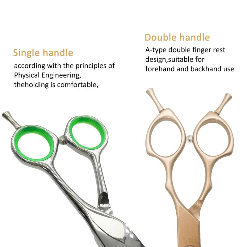 7inch Dog Curved Chunkers Shears Curved Thinning Shears Stainless Steel Dog Grooming Curved Scissors Special Designed For Pet