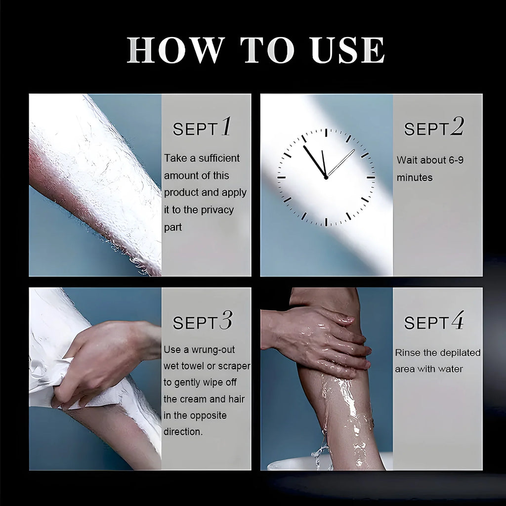 60g Hair Removal Cream for Men and Women, Painless, Quickly, Completely, Smooth and Refreshing, Reshaping Confidence, Enjoy Silky Skin