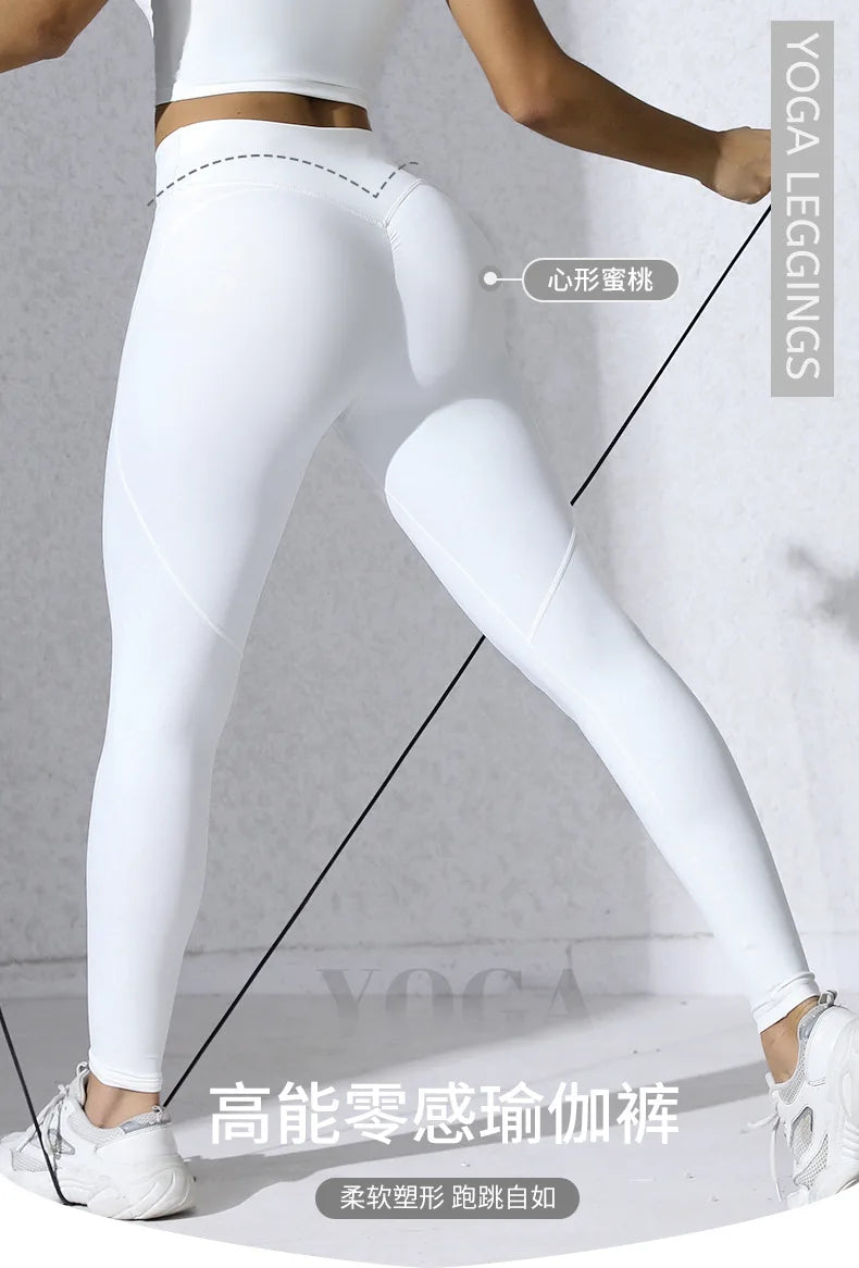 Women Gym Sports  Running Fitness Yoga Suit Sport Outfit Gymwear Lady Workout Clothes Crossed High Waist Leggings