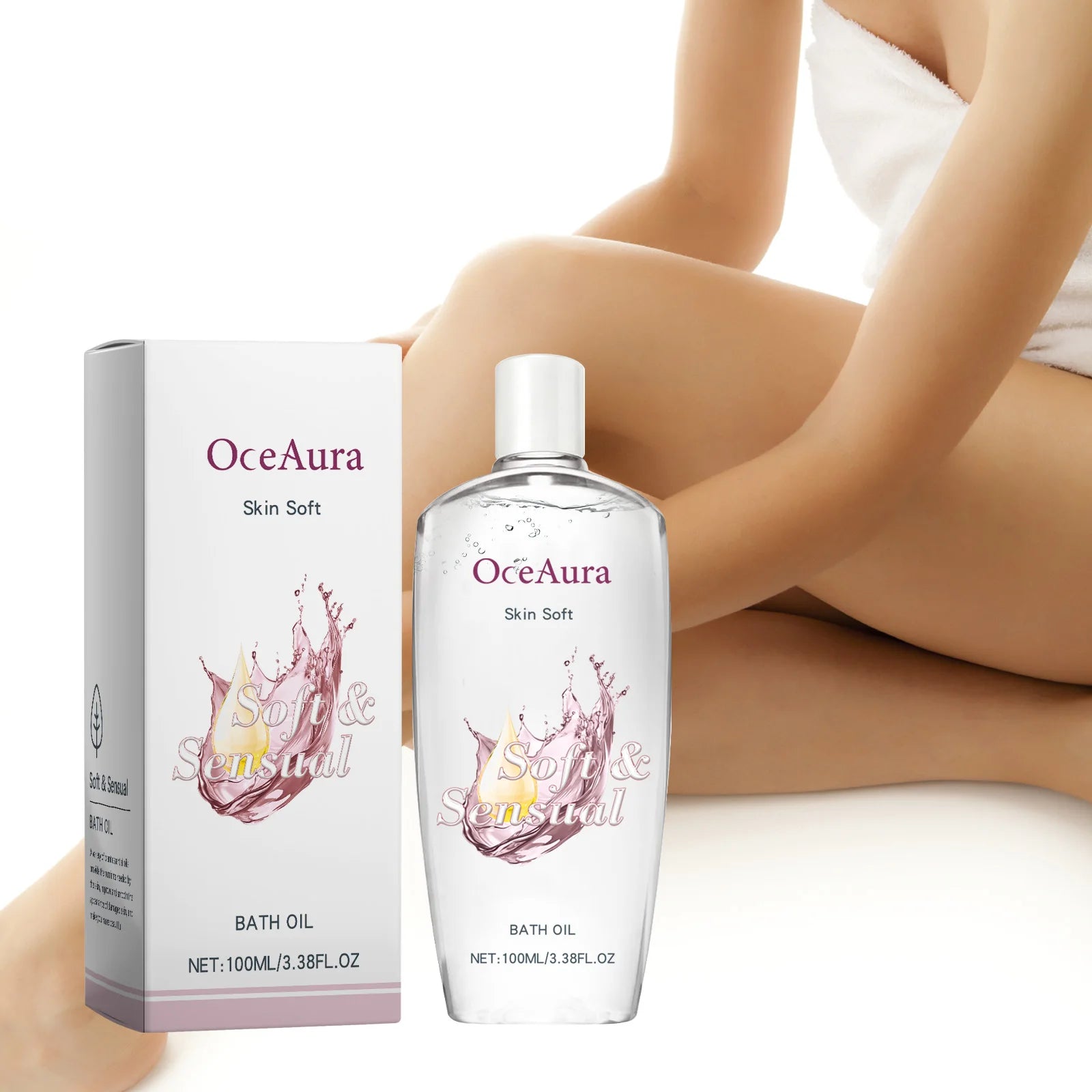 OceAura Body Moisturizing Oil 3.38 Oz Deep Care Skincare for Dry Skin Autumn Winter Moisturizes And Brightens the Skin