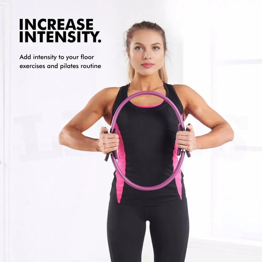 Women Yoga Fitness Ring Circle Pilates Women Girl Exercise Home Resistance Elasticity Yoga Gym Workout Pilates Ring Circle ﻿