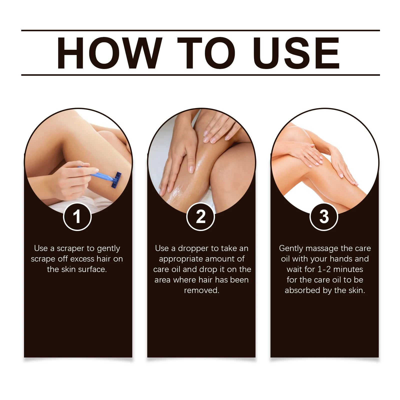 Pure Cyperus Rotundus Oil for Hair Removal Reducing Armpit Legs Arms Body Hair Inhibitor Smooth Body Skin Hair Removal Oil 60ml