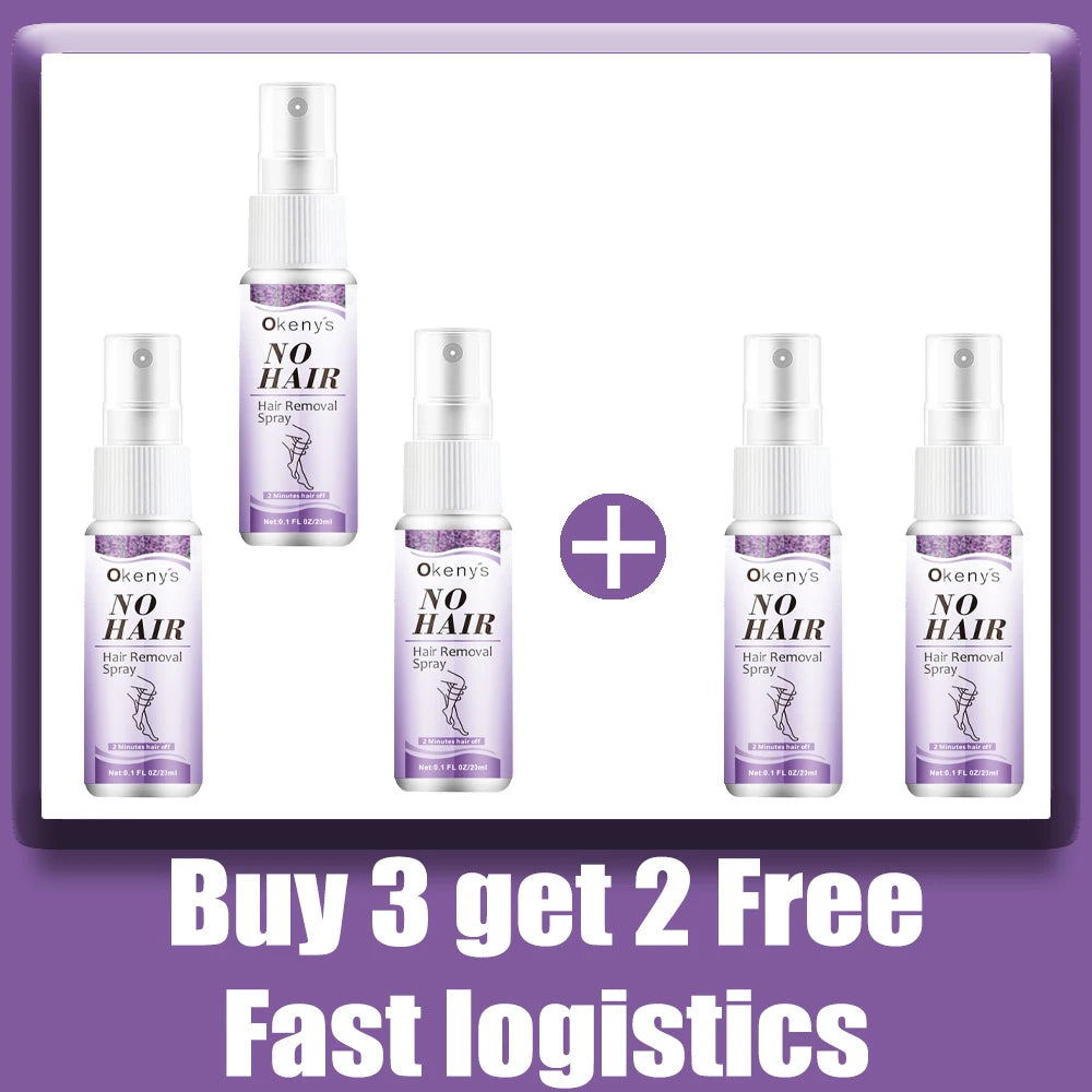 2 Minutes Quick Hair Removal Spray Painless Hair Growth Inhibitor Arms Arms Legs Permanent Hair Removal for Men Women 2025