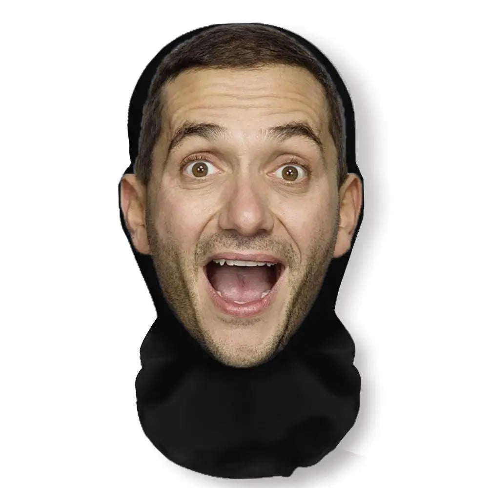 New 3D Printed Kanye Mask Elastic Mesh Full Face Mask Cosplay Headwear For Men Women  Party Simulation Fashion Hat Headgear