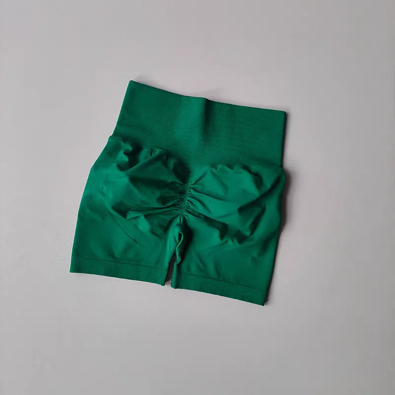 Women's High-Waist Breathable Yoga Shorts for Summer Running Short Tights Leggings Cycling Workout Gym Shorts Sports Shorts