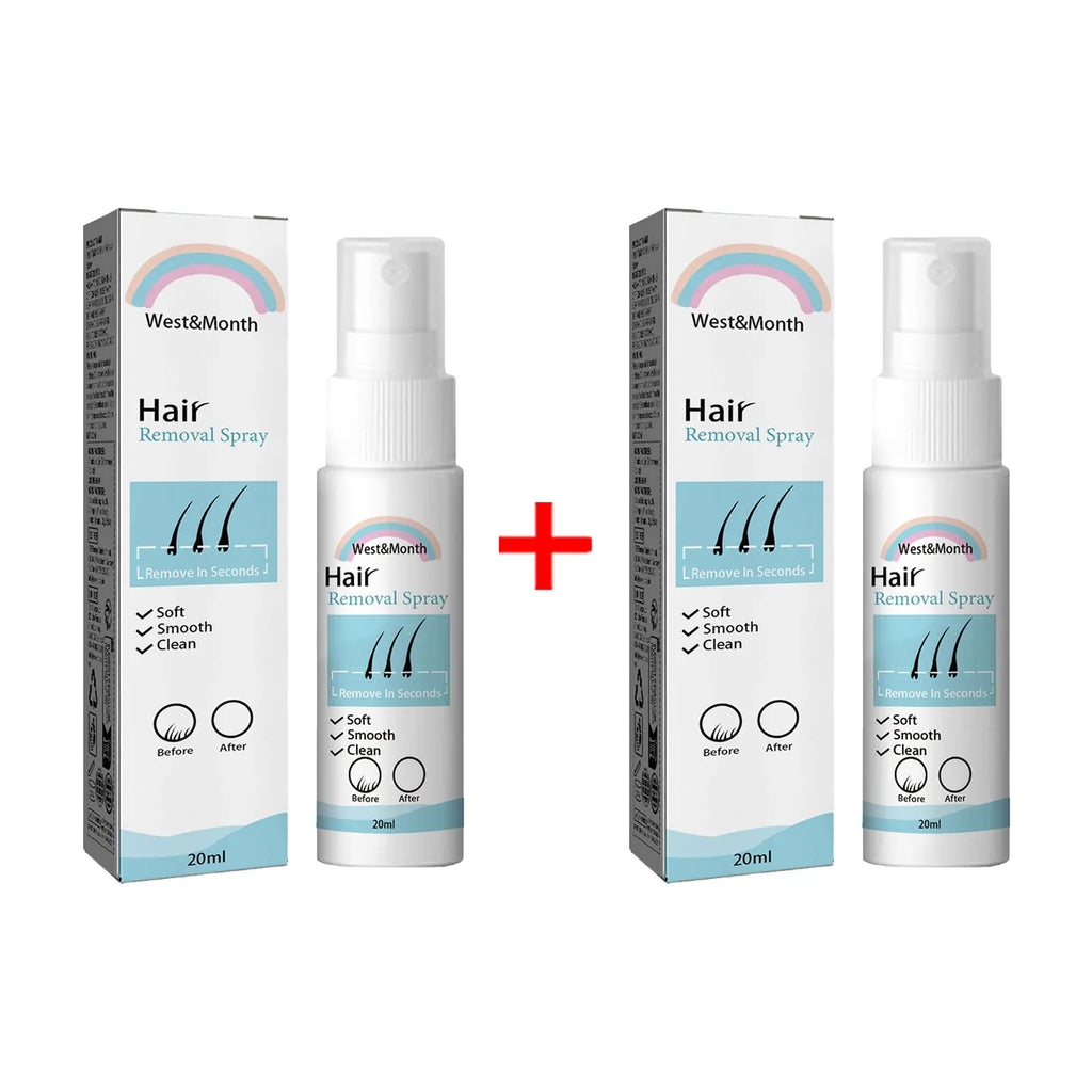 Permanent Hair Removal Spray Hair Growth Inhibitor Natural Painless Depilatory Cream Body Armpit Private Parts Hair Remover 20ml