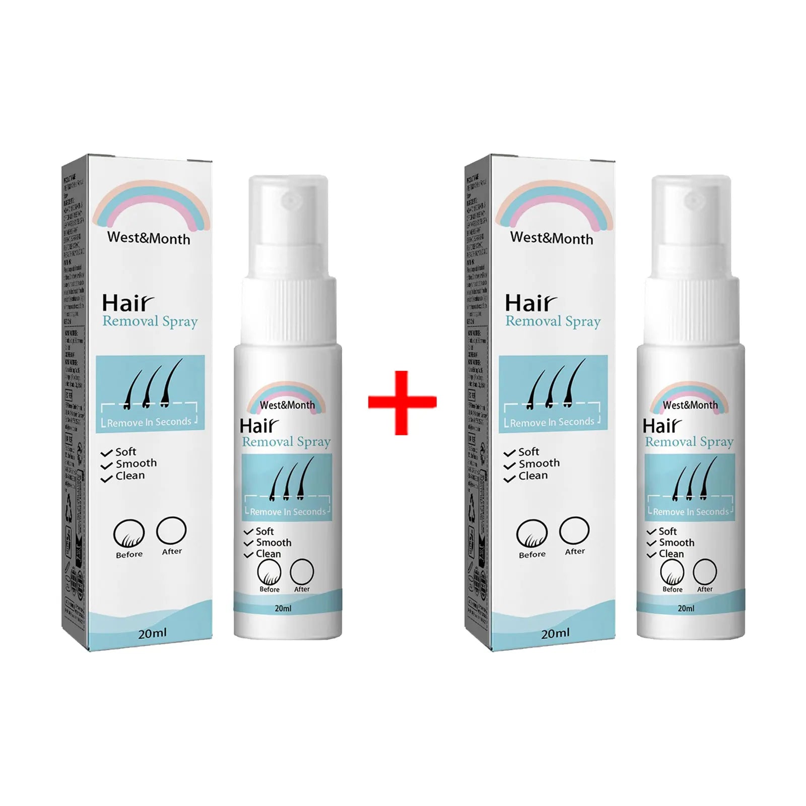 Permanent Hair Removal Spray Hair Growth Inhibitor Natural Painless Depilatory Cream Body Armpit Private Parts Hair Remover 20ml