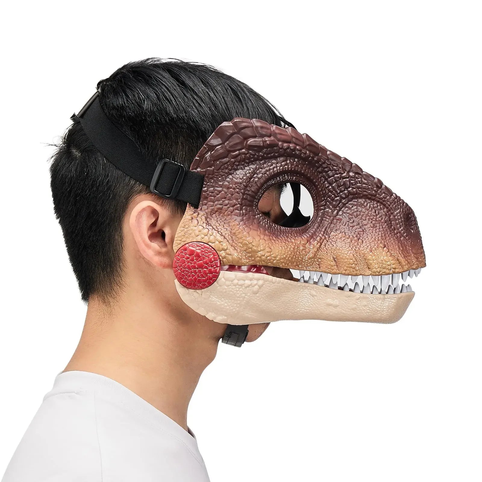 Halloween 2025 Funny Dinosaur Mask Dino Mask Moving Jaw Halloween Mask Dinosaur Head Face Mask Movable Mouth Party Cosplay Props