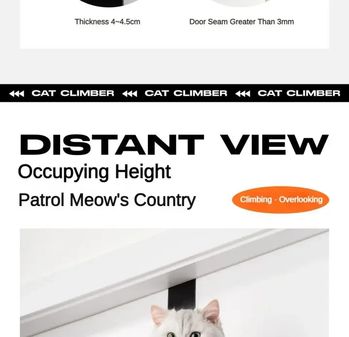 4-Levels Versatile Cat Climber Shelves Wooden Vertical Cats Board Shelf Hanging On Door Steady Cat Tree Tower cat Climbing Frame