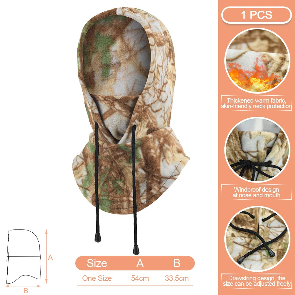 KoKossi Polar Fleece Winter Warm Face Mask Windproof Balaclava Neck Warmer Sport Ski Mask Motorcycle Cycling Hat For Men Women