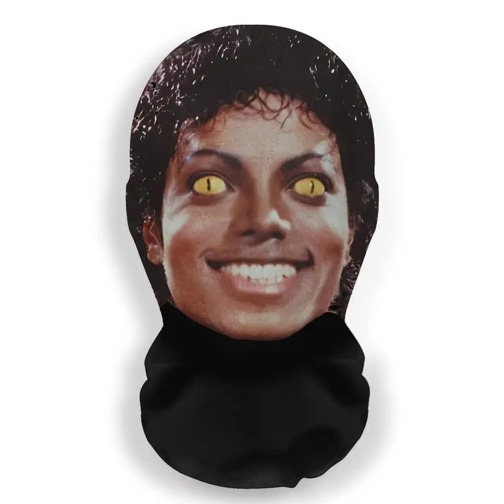 New 3D Printed Kanye Mask Elastic Mesh Full Face Mask Cosplay Headwear For Men Women  Party Simulation Fashion Hat Headgear