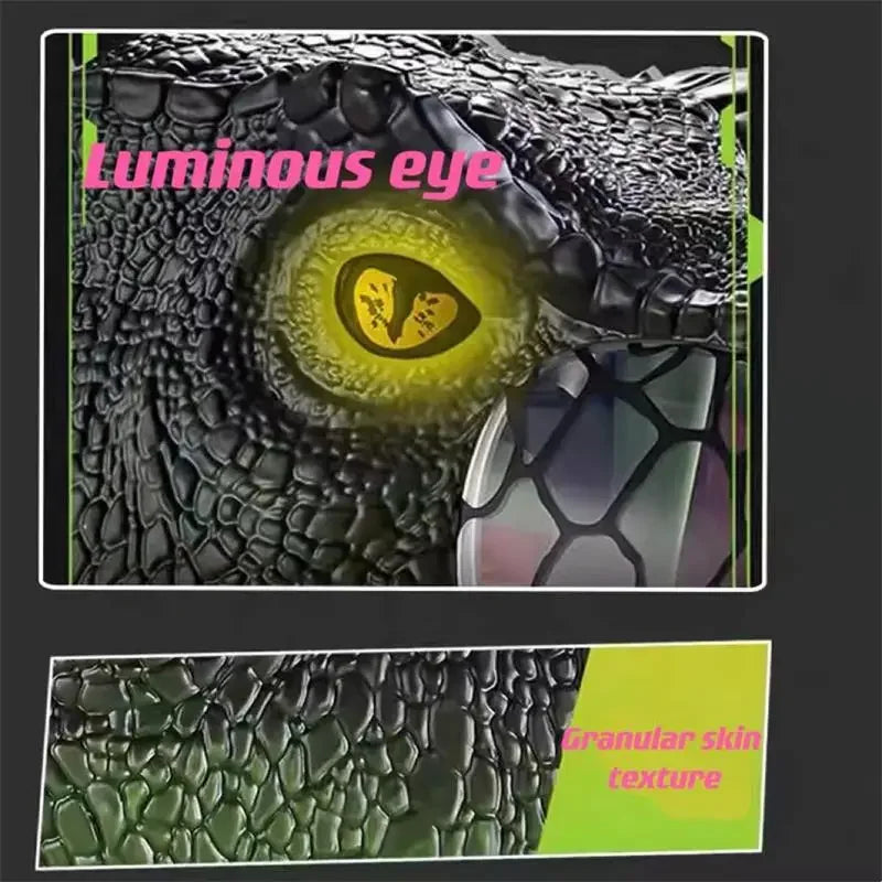 Halloween 2025 Funny Dinosaur Mask Dino Mask Moving Jaw Halloween Mask Dinosaur Head Face Mask Movable Mouth Party Cosplay Props