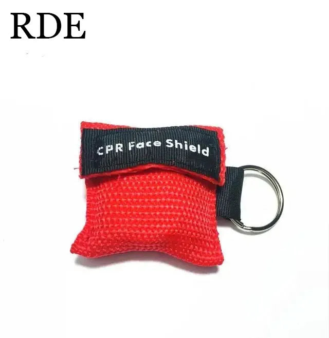 First Aid Face Mask Shield Disposable CPR Resuscitator Mask Breathing Masks Mouth Breath One-way Valve Emergency Outdoor Tools