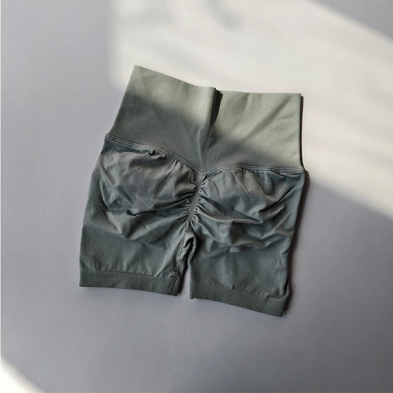 Women's High-Waist Breathable Yoga Shorts for Summer Running Short Tights Leggings Cycling Workout Gym Shorts Sports Shorts