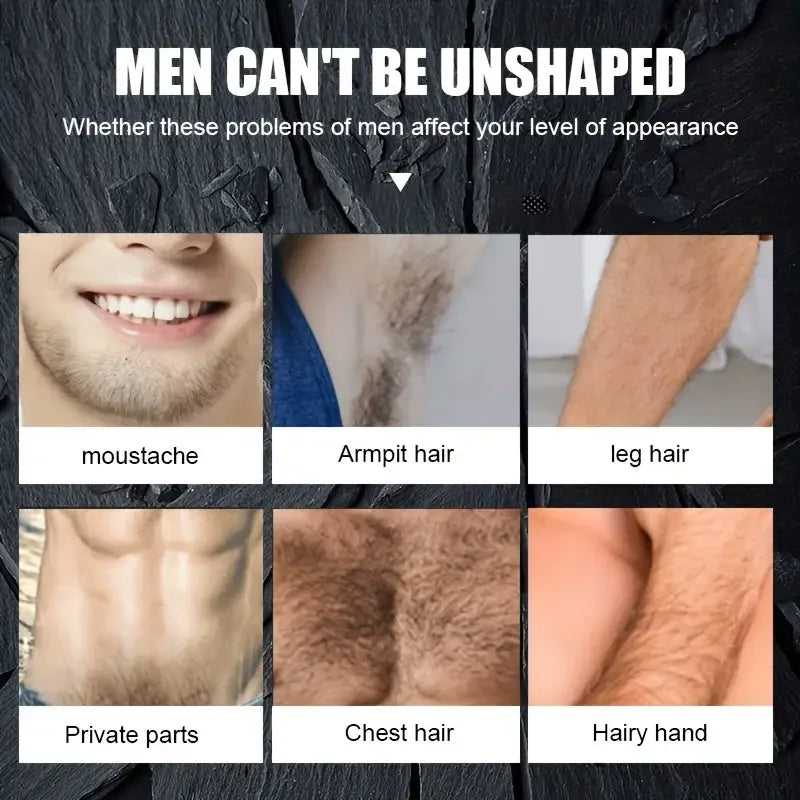 Hair Removal Cream, Quick Removal of Five Minutes, One-Wipe Clean, Moisturizing, No Black Spots, Long-Lasting Effect, Suitable for Whole Body Hair Removal, Hypoallergenic, Unisex