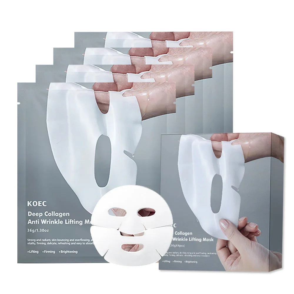 KOEC Collagen Face Mask Shrink Pores Deep Hydrating Overnight Mask Moisturizing Refreshing Brightening Face Skin Care