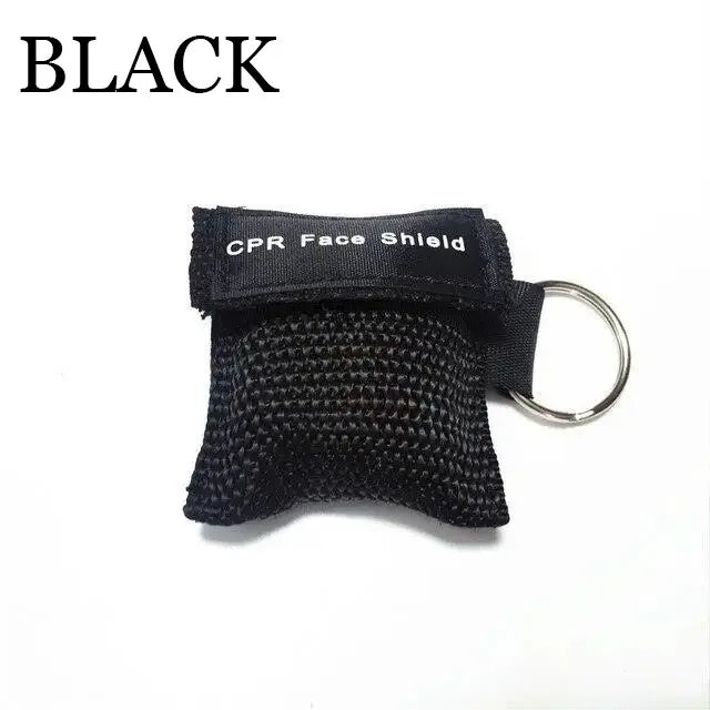 First Aid Face Mask Shield Disposable CPR Resuscitator Mask Breathing Masks Mouth Breath One-way Valve Emergency Outdoor Tools