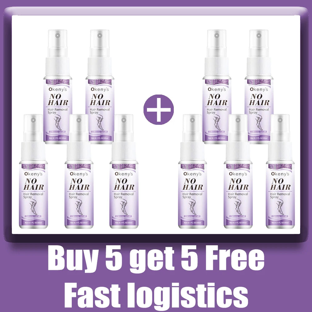 2 Minutes Quick Hair Removal Spray Painless Hair Growth Inhibitor Arms Arms Legs Permanent Hair Removal for Men Women 2025