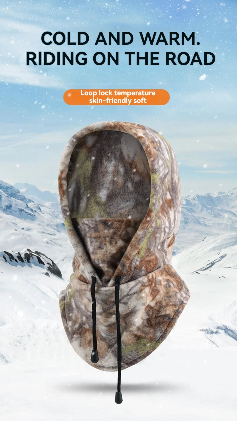 KoKossi Polar Fleece Winter Warm Face Mask Windproof Balaclava Neck Warmer Sport Ski Mask Motorcycle Cycling Hat For Men Women