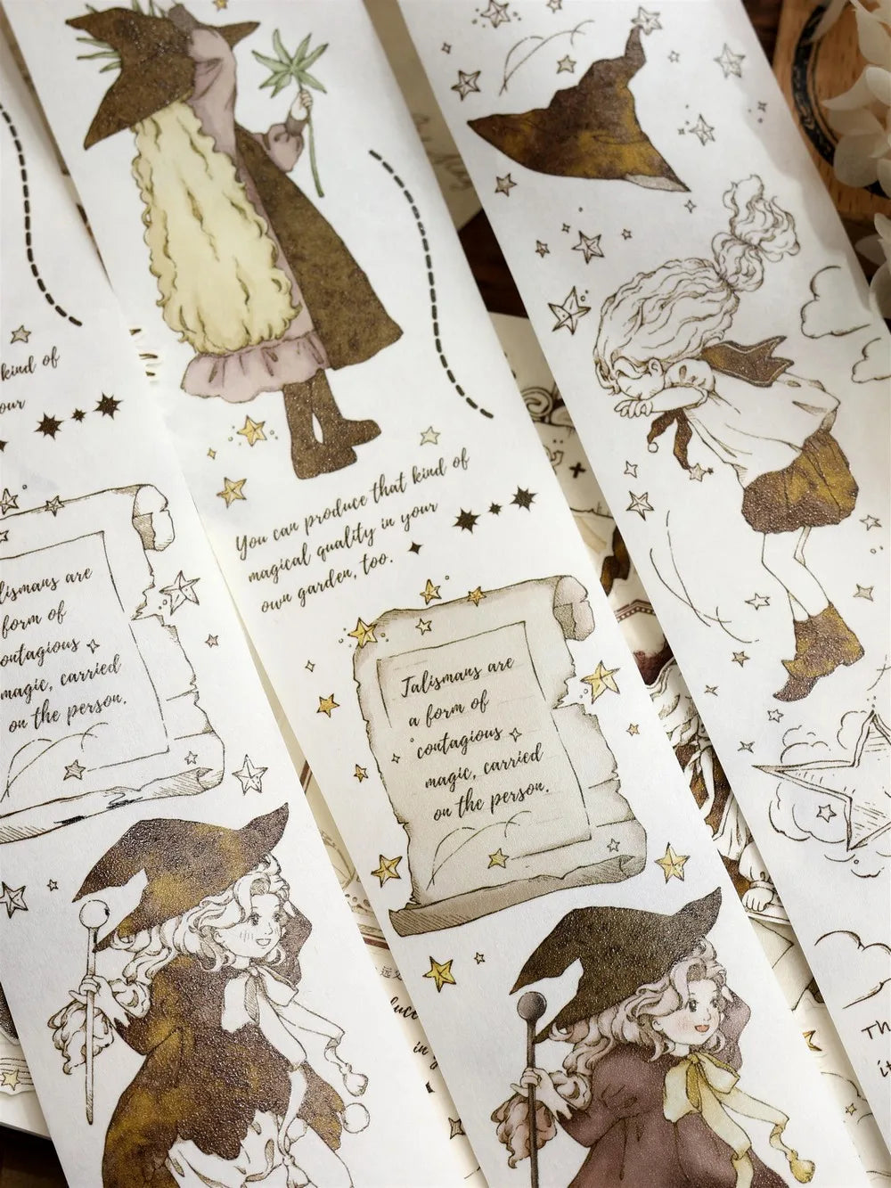 Under The Moonlight Light Retro Rose Washi Masking PET Tape