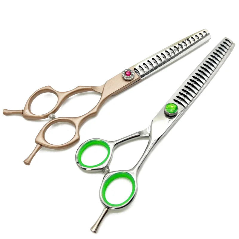 7inch Dog Curved Chunkers Shears Curved Thinning Shears Stainless Steel Dog Grooming Curved Scissors Special Designed For Pet
