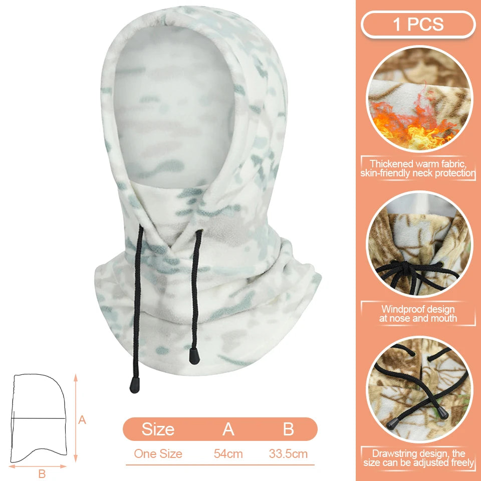 KoKossi Polar Fleece Winter Warm Face Mask Windproof Balaclava Neck Warmer Sport Ski Mask Motorcycle Cycling Hat For Men Women