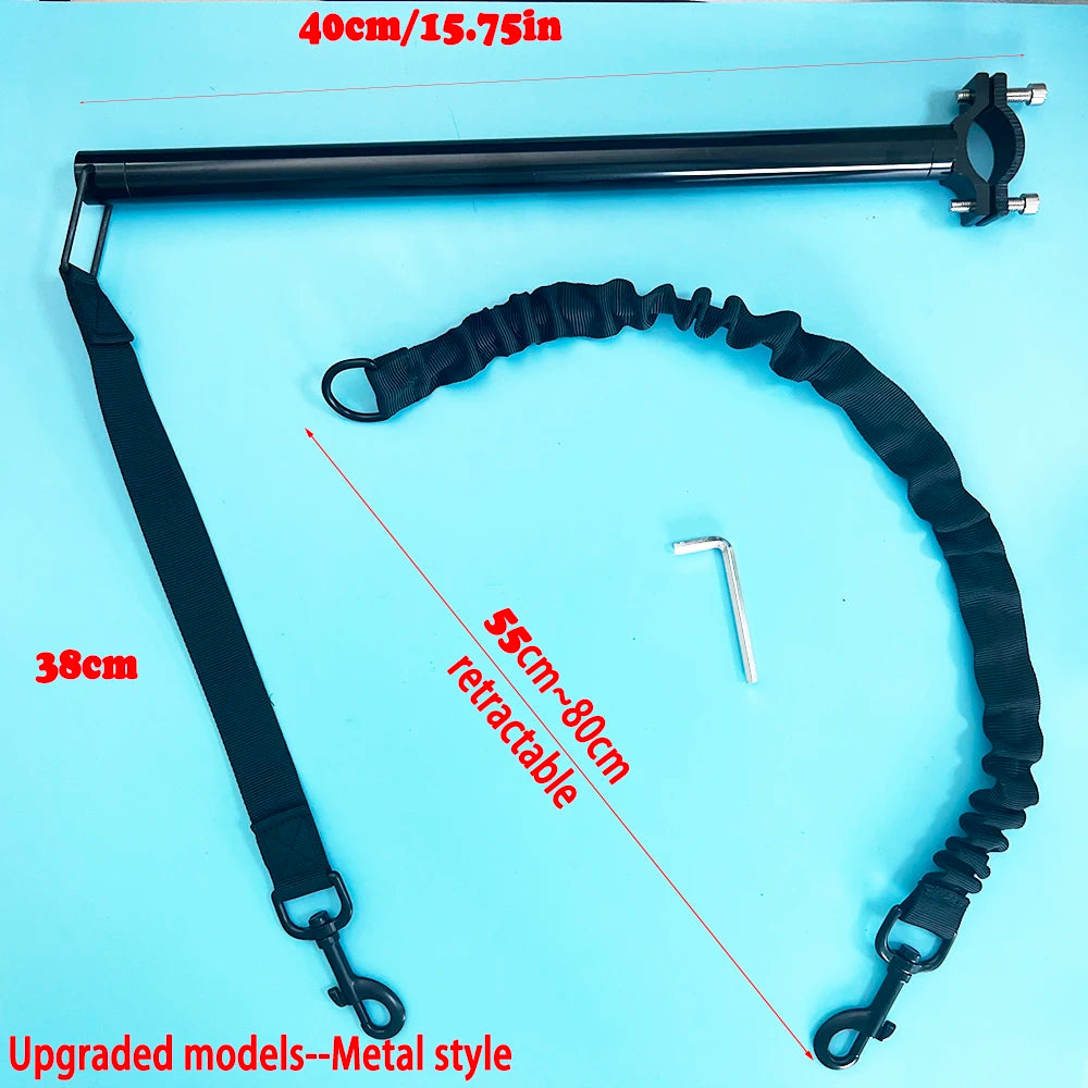 Elastic dog bicycle traction belt rope dog leash bicycle accessories pet walk jogging distance guardian handheld pet leash