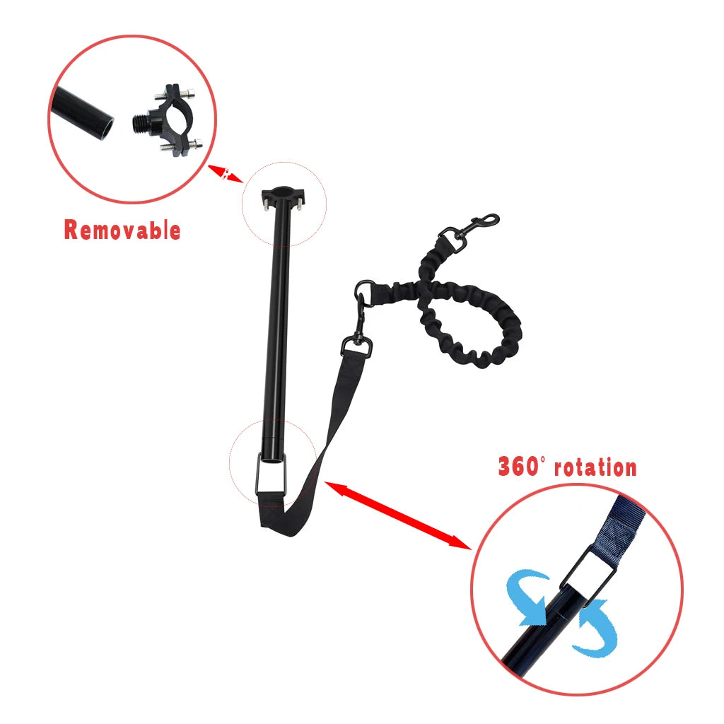 Elastic dog bicycle traction belt rope dog leash bicycle accessories pet walk jogging distance guardian handheld pet leash