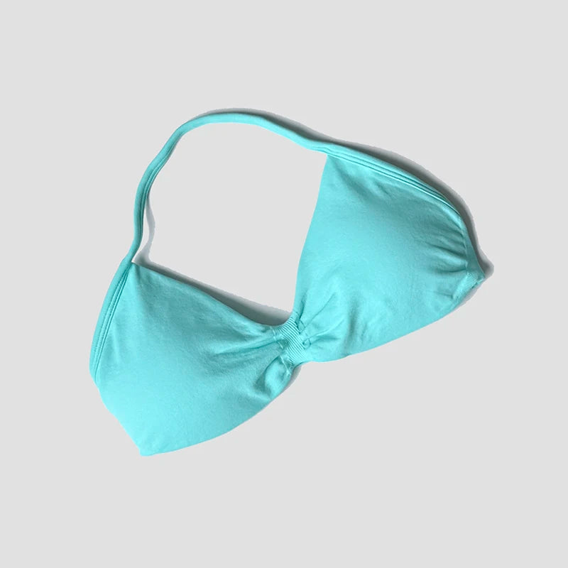 Women Halter Sports Bra Push Up Strappy Sexy Open Back Gym Crop Top Padded Seamless Workout Yoga Tank Tops