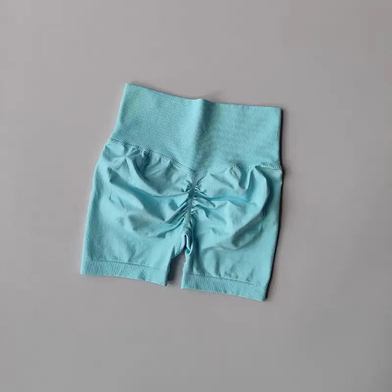 Women's High-Waist Breathable Yoga Shorts for Summer Running Short Tights Leggings Cycling Workout Gym Shorts Sports Shorts