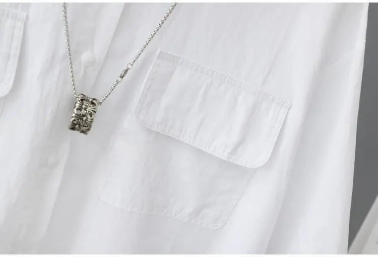 Turn-down Neck Pink Solid Short Sleeved Loose Shirt And Blouse Clothes Top Casual Single Breasted Spring Simple OL Outerwear New