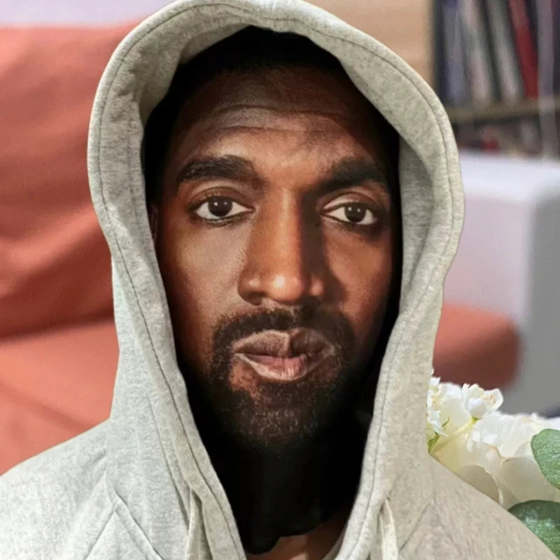 New 3D Printed Kanye Mask Elastic Mesh Full Face Mask Cosplay Headwear For Men Women  Party Simulation Fashion Hat Headgear