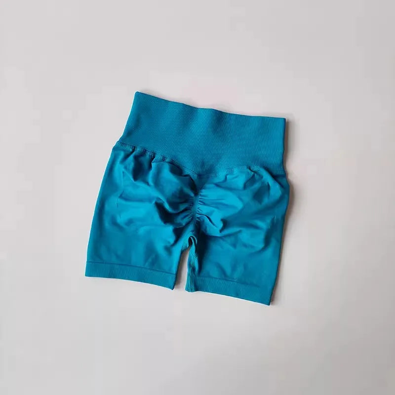 Women's High-Waist Breathable Yoga Shorts for Summer Running Short Tights Leggings Cycling Workout Gym Shorts Sports Shorts