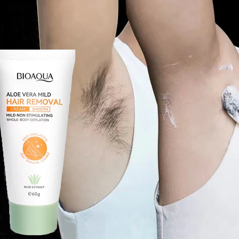 Fast Mild Hair Removal Cream Hair Growth Inhibitor Arm Armpit Leg Permanent Depilatory Moisturizing Beauty Smooth Body Skin Care